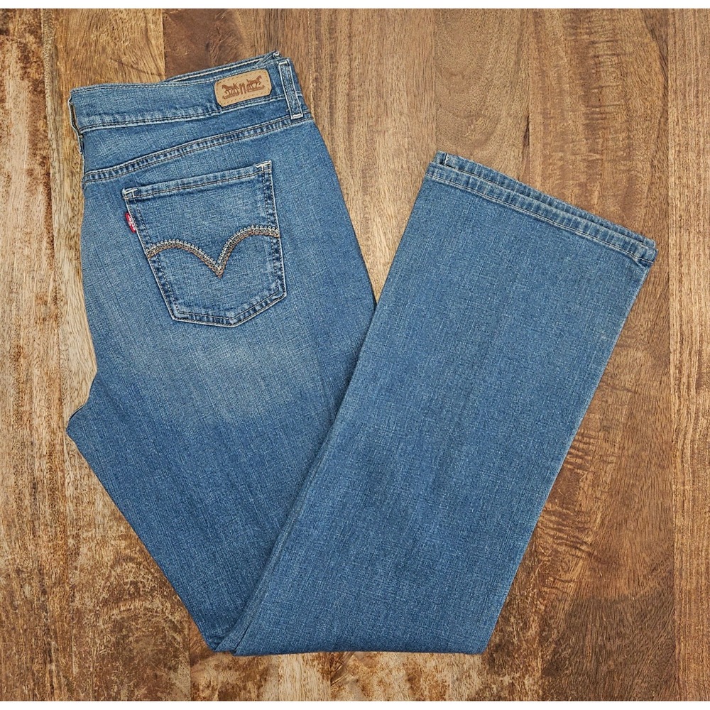 Levi's 515 Boot Cut Jeans Women's 18 Long Blue Medium Wash Western Cowgirl